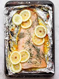 baked salmon in foil with lemon dill