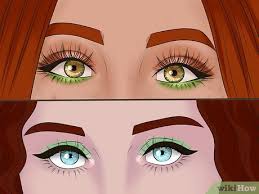 green eyeshadow colorful makeup hacks