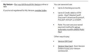 best ways to pay your verizon bill