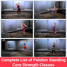 list of peloton standing core cles