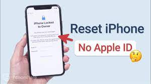 reset iphone without apple id pword