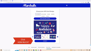 how to an e gift card on marshalls
