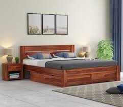 Denzel Sheesham Wood Bed With