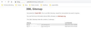 problemas con el sitemap index xml en