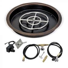 Fire Glass Spark Ignition Fire Pit Kits