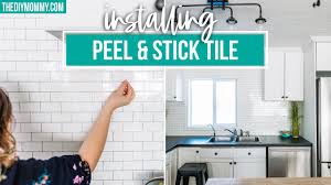 Installing a backsplash in your kitchen costs an average of $ 1,000. How To Install Peel And Stick Tile Backsplash Because It S So Easy Youtube