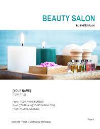 beauty salon business plan template