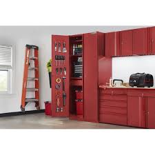 husky welded cabinet in red 36 in w x 81 in h x 24 in d