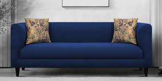 niki fabric 3 seater sofa in royal