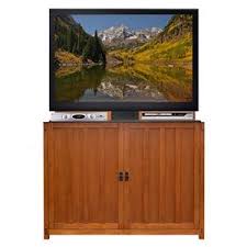 Outside tv enclosure outdoor tv wall cabinet. Touchstone 72006 Elevate Mission Style Tv Lift Cabinet For Tvs Up To 50 Light Oak Touchstone Home Products Inc