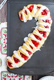 candy cane crescent roll breakfast