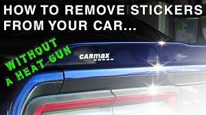 One thing is for sure car decals make your car very appealing and make a statement, funny or strong. How To Remove A Carmax Sticker From Your Car Without A Heat Gun Youtube
