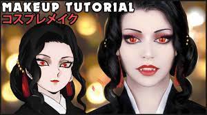 muzan cosplay makeup tutorial demon