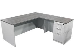 No matter your choice, lowe's offers a full collection — from traditional to modern desks for offices. Value Line Gray And White L Shape Desk Vpoe