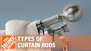 types of curtain rods the
