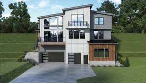 Sloping Lot Modern Style House