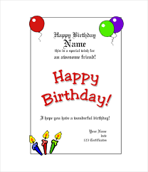 Free Birthday Gift Certificate Templates Certificate