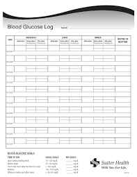 Diabetes Log Sheet Monthly And Download Blood Sugar Log