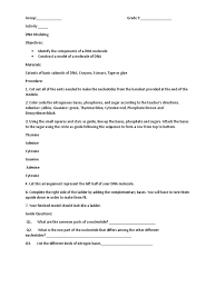 Dna base pairing worksheet there are base pairing rules for writing complimentary dna strands for a given strand. Activity For Grade 9 Rubby Nucleotides Dna