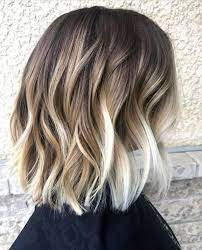 To make the transition smooth, use gray. Beach Waves Short Hair Ombrehairblonde Ombre Hair Blonde Short Hair Balayage Beach Waves For Short Hair