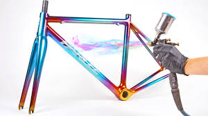 how to candy chrome paint a carbon bike