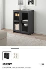 Ikea Brimnes Black Cabinet Furniture