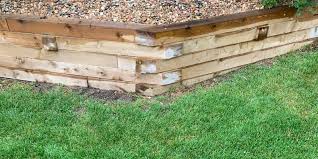 Timber Tie Retaining Wall In Lakewood