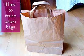 reuse paper bags recycling ideas