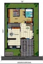 30x50 Duplex House Plan 30x50 East