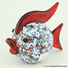 Murano Art Glass Millefiori Fish