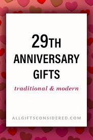 29th anniversary gifts best ideas