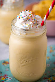 homemade vanilla milkshake with just 3