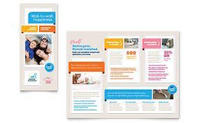 carpet cleaning trifold brochure