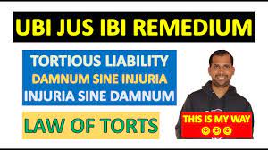 Ubi Jus Ibi Remedium (Where there is a Right, there is a Remedy) | Tortious  Liability - YouTube