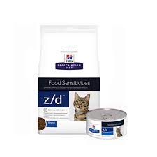 Cats that have adverse food reactions due to a food allergy (typically to a protein in the food) or intolerance, benefit from a food designed for food sensitivities. Hill S Z D Feline Prescription Diet Shop