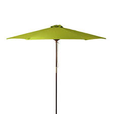 Destinationgear Classic Wood Market Patio Umbrella 9 Ft Lime Green