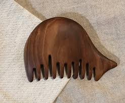 custom made handmade wooden comb