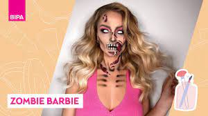 zombie barbie halloween make up
