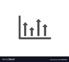 Growth Chart Simple Icon Upper Arrows Sign