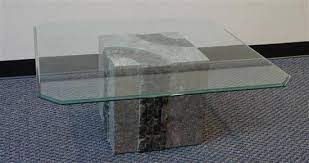 Stone Veneer Base Square Glass