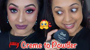 sleek makeup creme to powder foundation