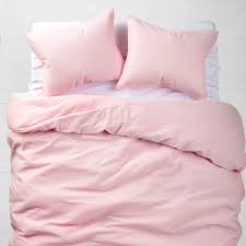 Pink Ribbed Comforter And Sham Set