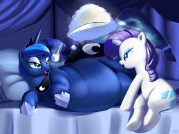 The light that showed the way is gone, and darkness takes control. 362498 Safe Artist Trinity Fate62 Princess Luna Rarity Alicorn Pony Bed Bedroom Eyes Belly Cake Chubbity Chubby Eye Contact Fat Fat Princess Feedee Feeder Feeding Impossibly Large Butt Magic On Side Open Mouth