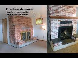 Fireplace Mortar Wash Concrete Hearth