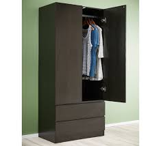 Como 2 Door Wardrobe in Black Brown | Fantastic Furniture