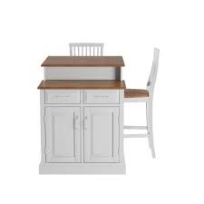 Framed side and back panels; Homestyles Woodbridge White Kitchen Island With Seating 5010 948 The Home Depot White Kitchen Island Kitchen Island With Seating Kitchen Island Storage