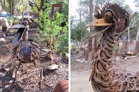 Recycled Garden Art Tread Sculptures