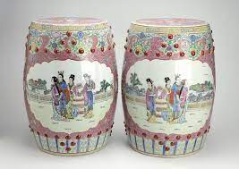 Pair Of Vintage Chinese Famille Rose