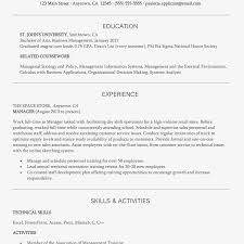 Entry Level Management Resume Example And Writing Tips