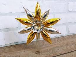 Mercury Glass Star Flower Tree Topper